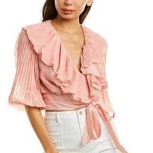 Amur  Ruffled Wrap top